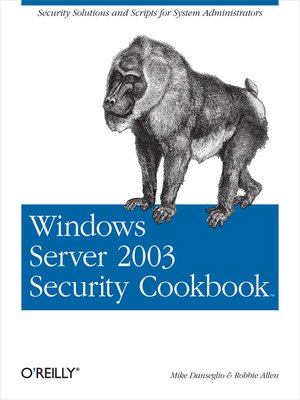 cover image of Windows Server 2003 Security Cookbook
